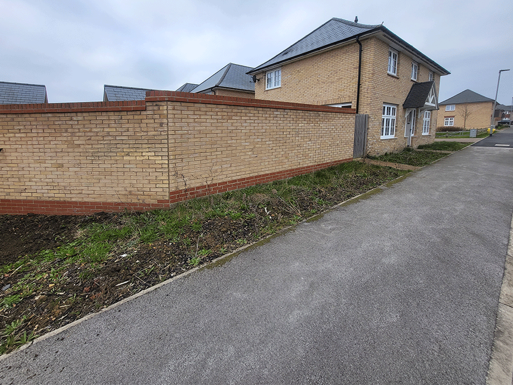 Garden maintenance, removal of weeds and turf in Ely.