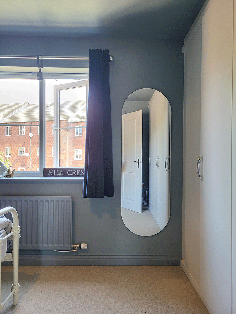 Modern mirror installation in Ely